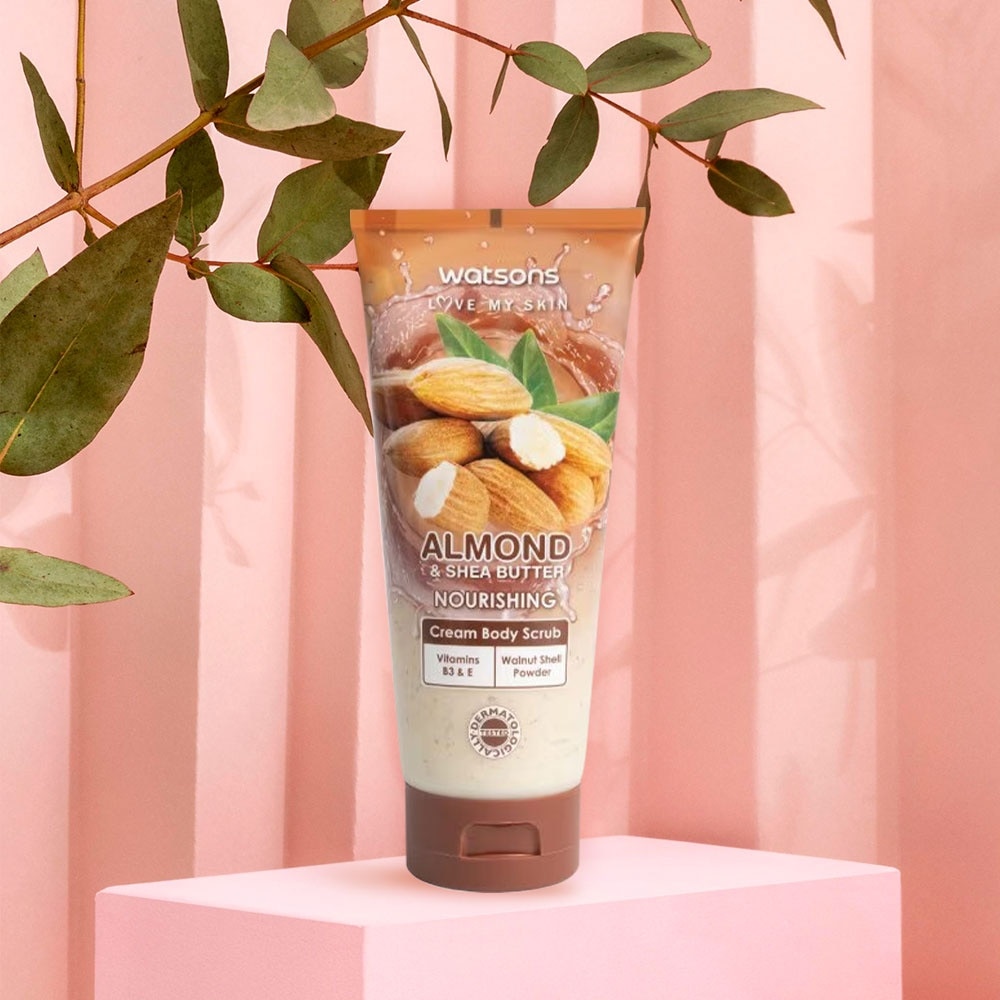 Tẩy Tế Bào Chết Toàn Thân Watsons Hạnh Nhân & Bơ Hạt Mỡ 200g