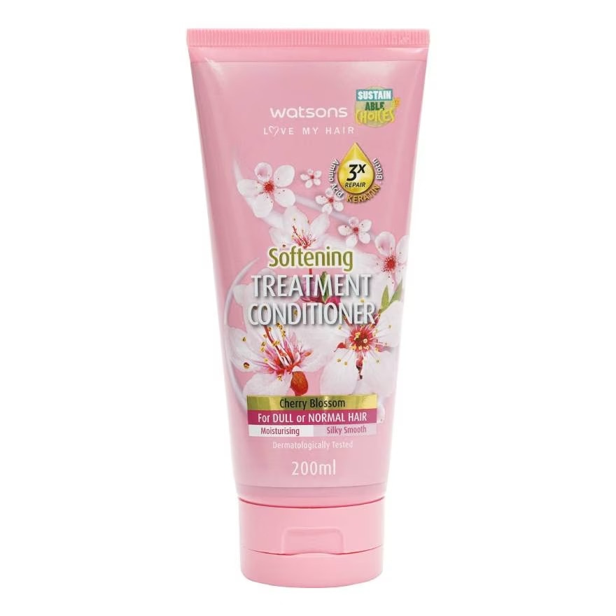 Dầu Xả Watsons Chiết Xuất Hoa Anh Đào Cho Tóc Xỉn Màu & Tóc Thường 200ml