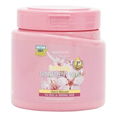 WATSONS - Kem Ủ Tóc Watsons Chiết Xuất Hoa Anh Đào Cho Tóc Xỉn Màu & Tóc Thường 500ml