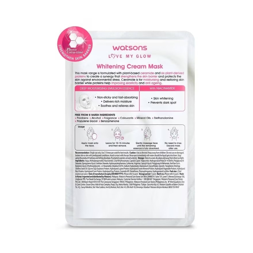 Mặt Nạ Watsons Dưỡng Trắng 1 Miếng