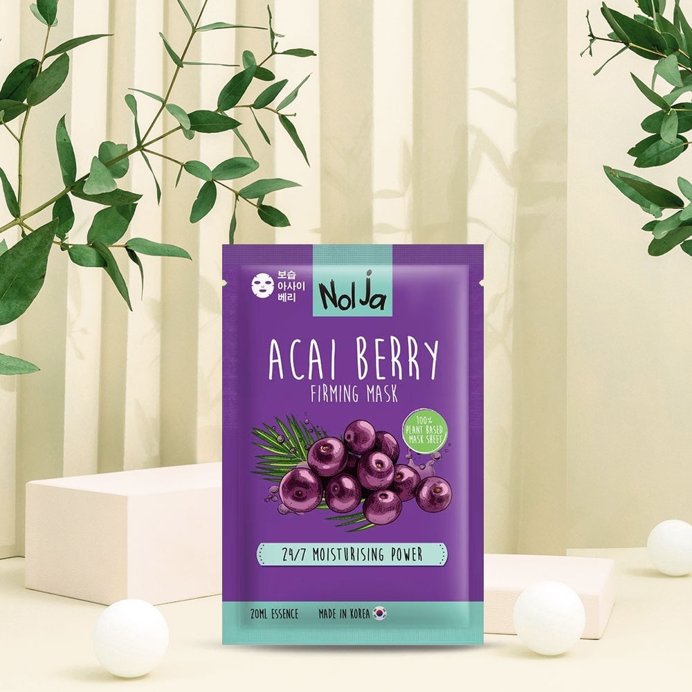 Mặt Nạ Nolja Acai Berry Dưỡng Săn Chắc Da 1 Miếng