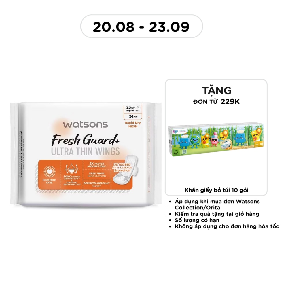 Fresh Guard Ultra Thin Wings 23cm 24pcs