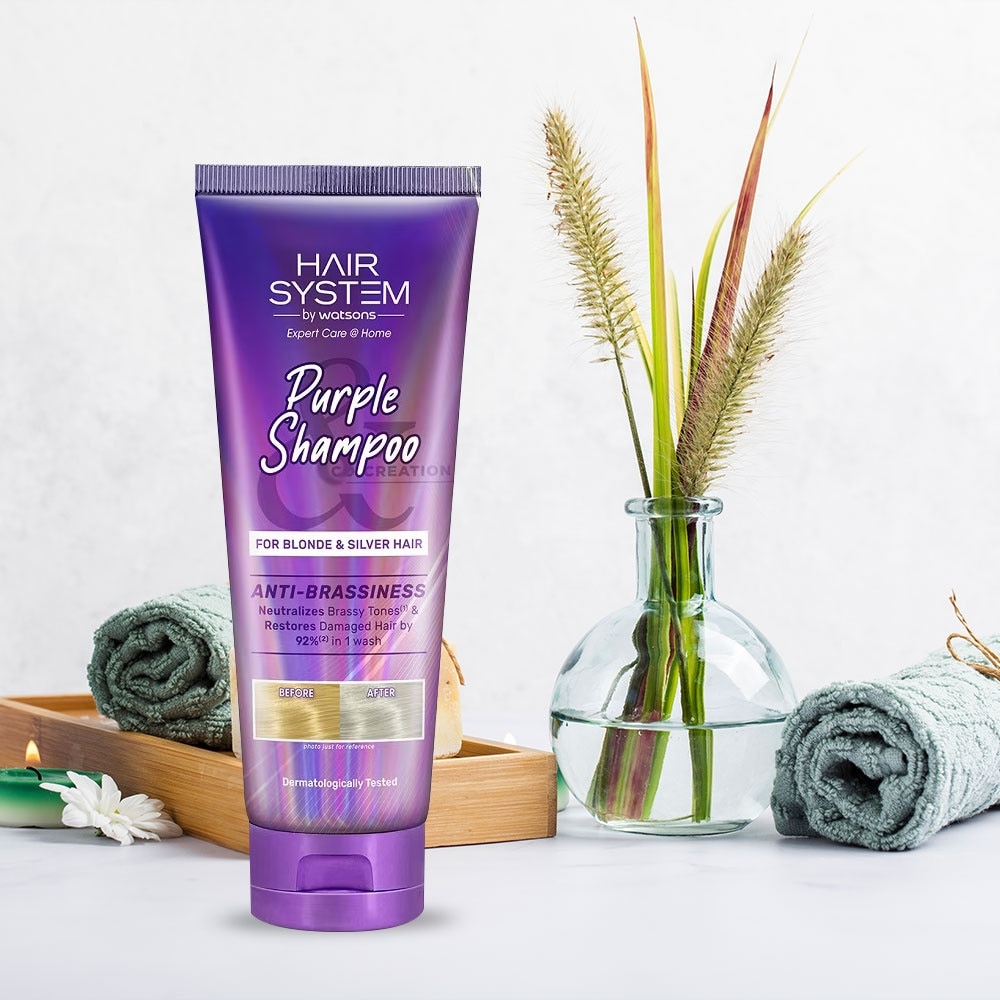 Dầu Gội Hair System By Watsons Tím Giữ Màu Tóc Nhuộm 250ml