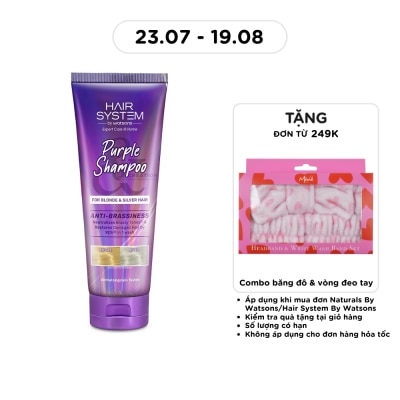 HAIR SYSTEM BY WATSONS - Dầu Gội Hair System By Watsons Tím Giữ Màu Tóc Nhuộm 250ml image