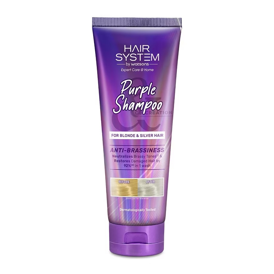 Dầu Gội Hair System By Watsons Tím Giữ Màu Tóc Nhuộm 250ml image
