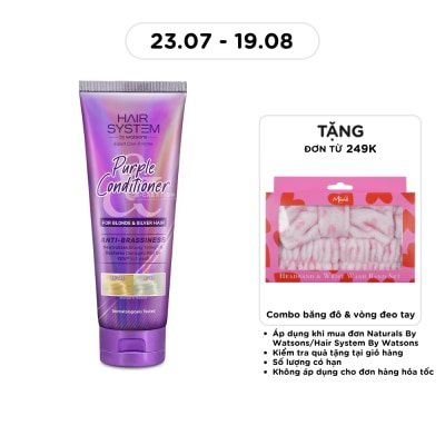 HAIR SYSTEM BY WATSONS - Dầu Xả Hair System By Watsons Tím Giữ Màu Tóc Nhuộm 250ml image
