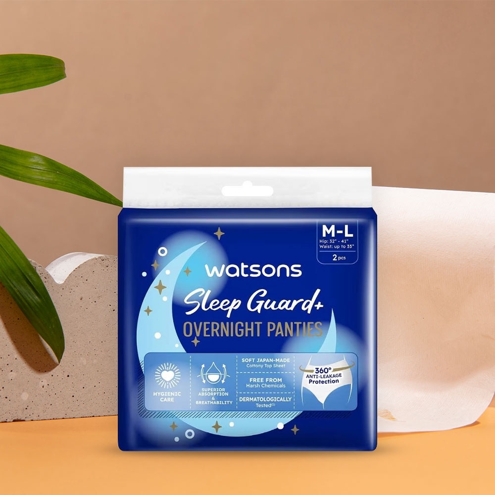 Sleep Guard+ Overnight Panties Size M-L 2s