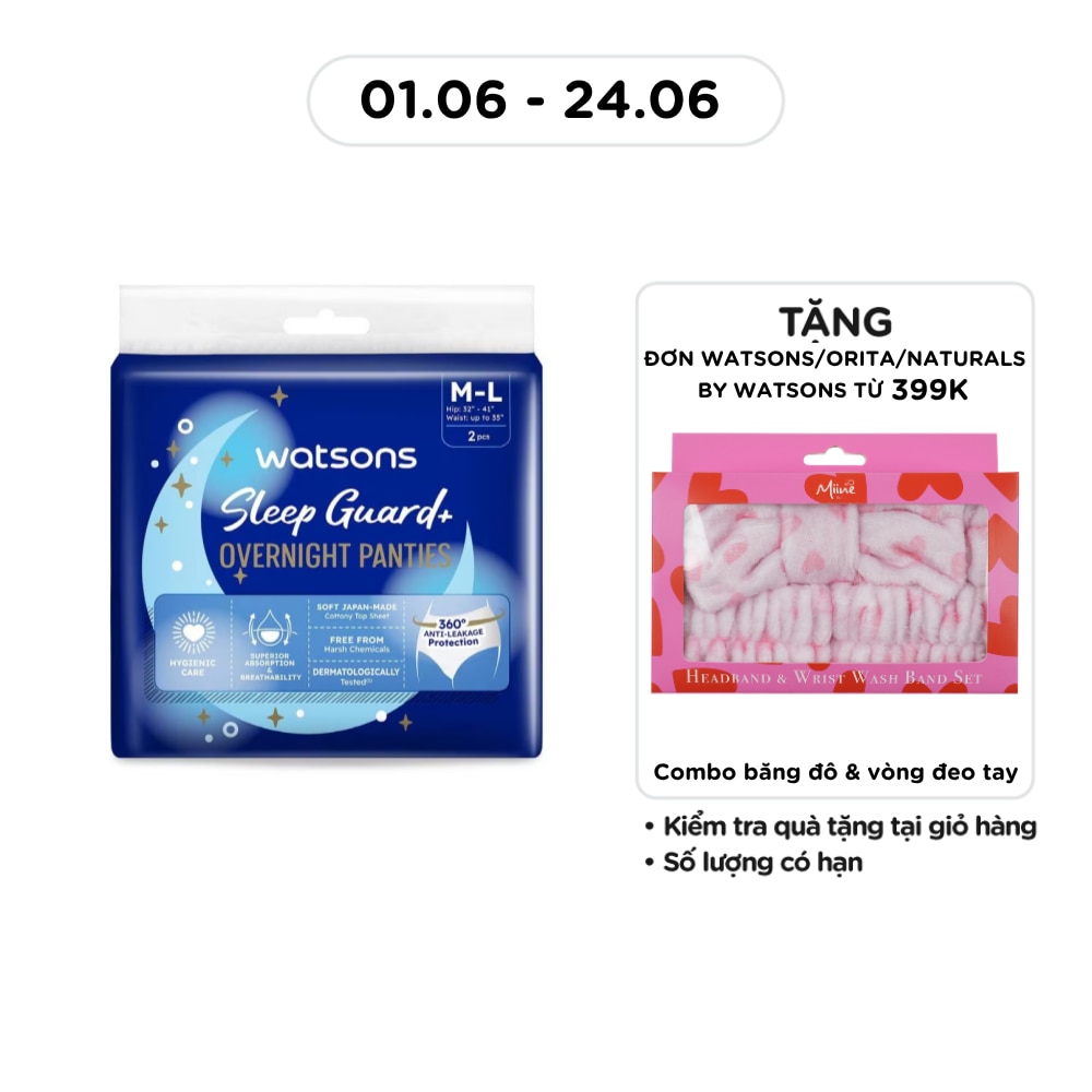 Sleep Guard+ Overnight Panties Size M-L 2s