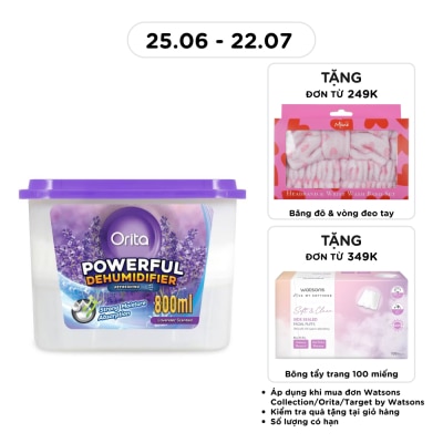 ORITA - Hộp Hút Ẩm Và Khử Mùi Orita Hương Lavender 800ml