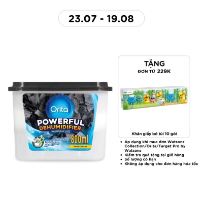 ORITA - Hộp Hút Ẩm Và Khử Mùi Orita Than Tre Hoạt Tính 800ml image
