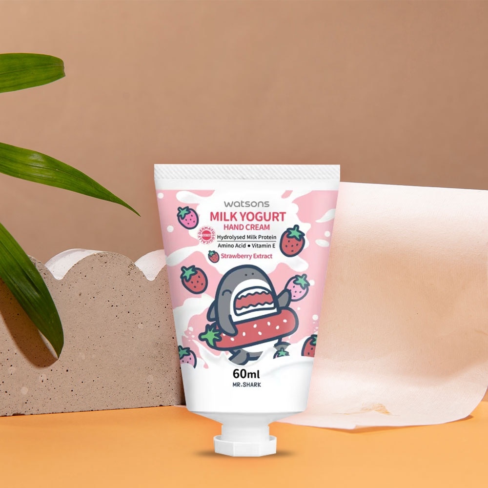 Watsons Milk Yogurt Hand Cream Strawberry 60ml (Mr. Shark)