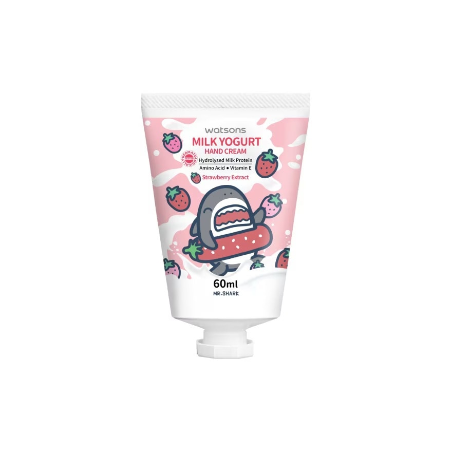 Watsons Milk Yogurt Hand Cream Strawberry 60ml (Mr. Shark)