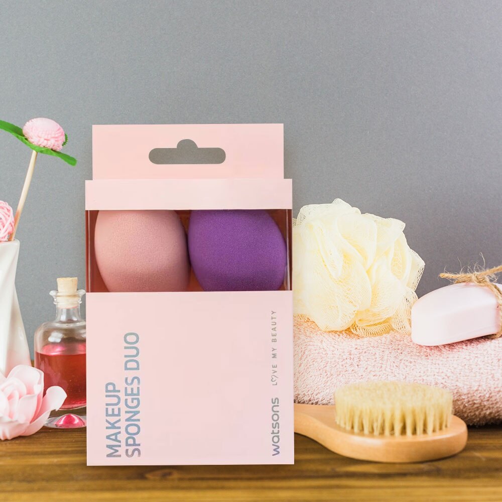 Combo 2 Loại Mút Trang Điểm Mềm Mại Watsons 2pcs