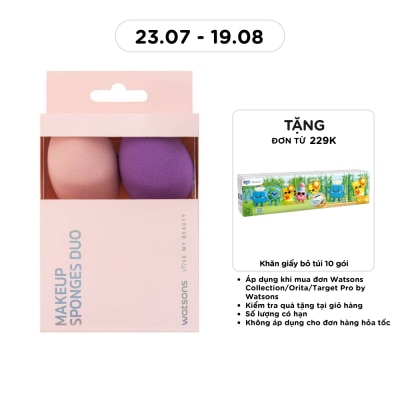 WATSONS - Combo 2 Loại Mút Trang Điểm Mềm Mại Watsons 2pcs image