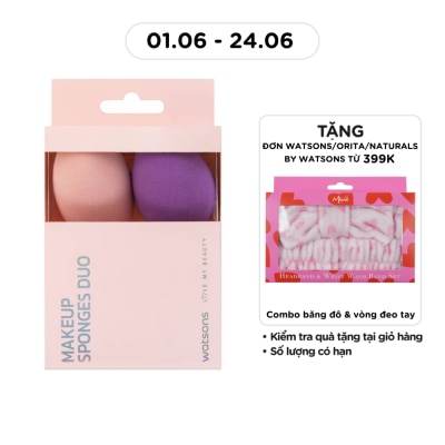 WATSONS - Combo 2 Loại Mút Trang Điểm Mềm Mại Watsons 2pcs