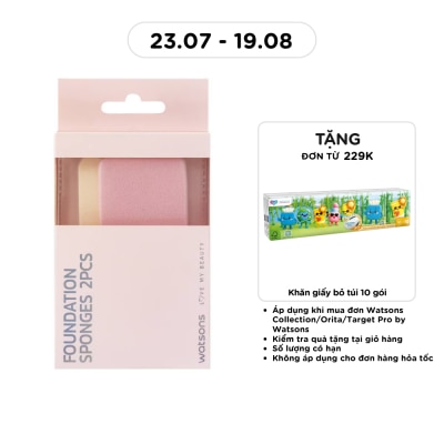 WATSONS - Combo Bông Phấn Vuông Trang Điểm Watsons 2pcs image