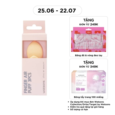 WATSONS - Combo Bông Phấn Trang Điểm Xỏ Ngón Watsons 3pcs