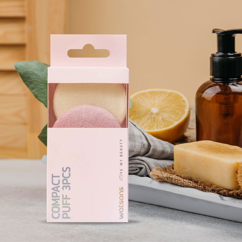 Combo Bông Phấn Trang Điểm Nhỏ Gọn Watsons 3pcs