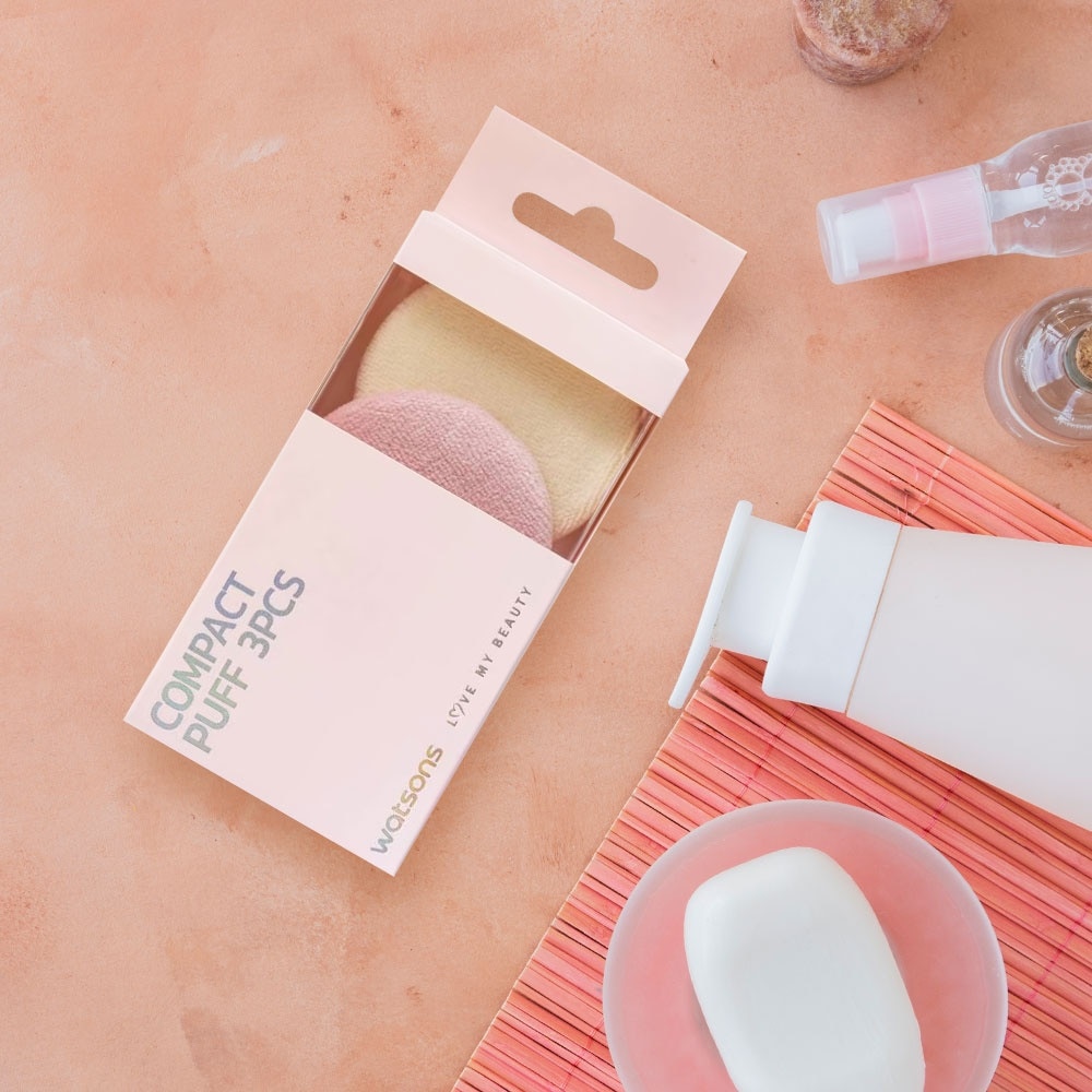 Combo Bông Phấn Trang Điểm Nhỏ Gọn Watsons 3pcs