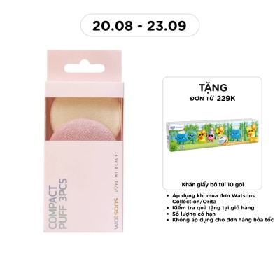 WATSONS Combo Bông Phấn Trang Điểm Nhỏ Gọn Watsons 3pcs image