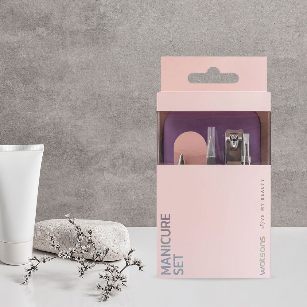 Watsons Combo Manicure (Cutter + File + Scissors + Tweezers + Manicure Tool + Box)