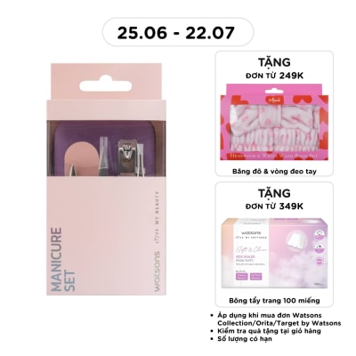 WATSONS - Combo Manicure (Cutter + File + Scissors + Tweezers + Manicure Tool + Box)