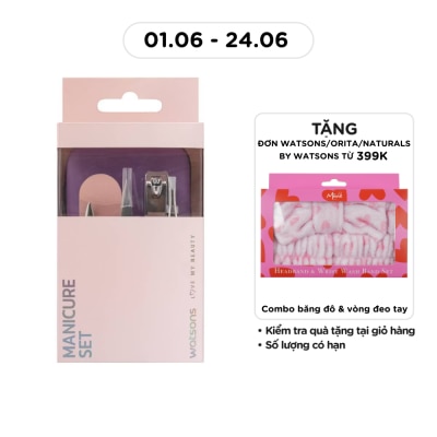WATSONS - Combo Manicure (Cutter + File + Scissors + Tweezers + Manicure Tool + Box)