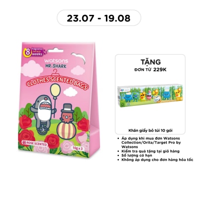 WATSONS - Clothes Scented Bag Rose 10g x 3 pack image