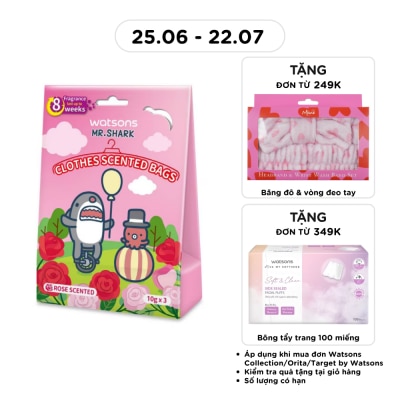 WATSONS - Clothes Scented Bag Rose 10g x 3 pack