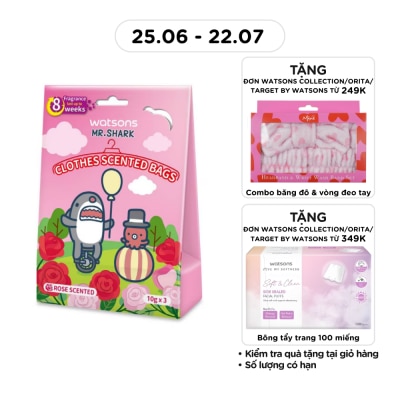WATSONS - Clothes Scented Bag Rose 10g x 3 pack