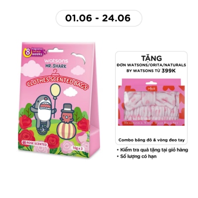 WATSONS - Clothes Scented Bag Rose 10g x 3 pack