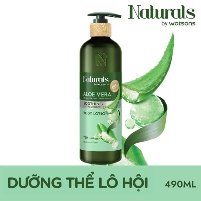 NATURALS BY WATSONS Sữa Dưỡng Thể Naturals By Watsons Smoothing Làm Dịu Da Chiết Xuất Lô Hội 490ml