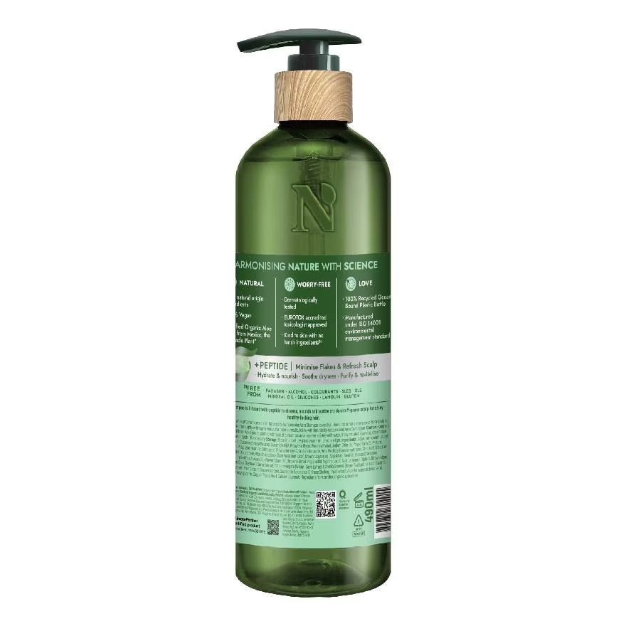 Dầu Gội Naturals By Watsons Anti-dandruff Sạch Gàu Chiết Xuất Lô Hội 490ml