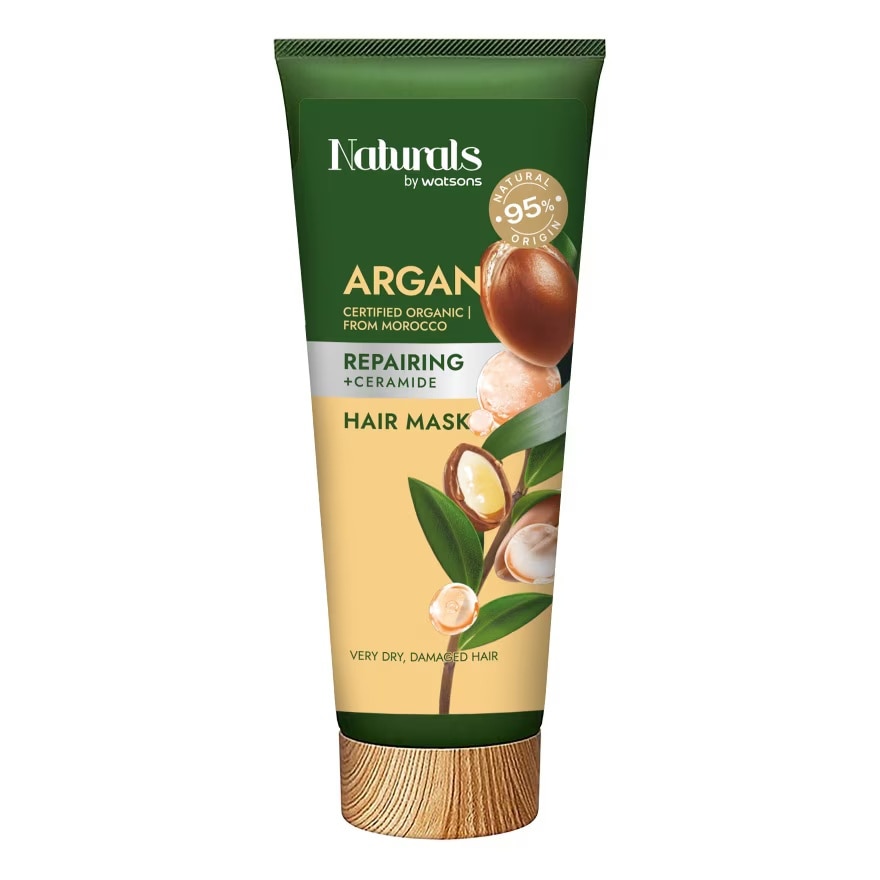 Kem Ủ Tóc Naturals By Watsons Repairing Phục Hồi Tóc Hư Tổn Chiết Xuất Dầu Argan 200ml