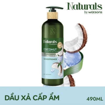 NATURALS BY WATSONS Dầu Xả Naturals By Watsons Nourishing Cấp Ẩm Chiết Xuất Dầu Dừa 490ml