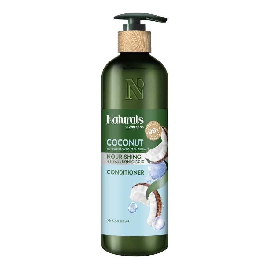 Dầu Xả Naturals By Watsons Nourishing Cấp Ẩm Chiết Xuất Dầu Dừa 490ml