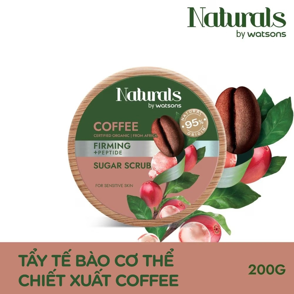 Tẩy Tế Bào Chết Cơ Thể Naturals By Watsons Firming Săn Chắc Da Chiết Xuất Cà Phê 200g