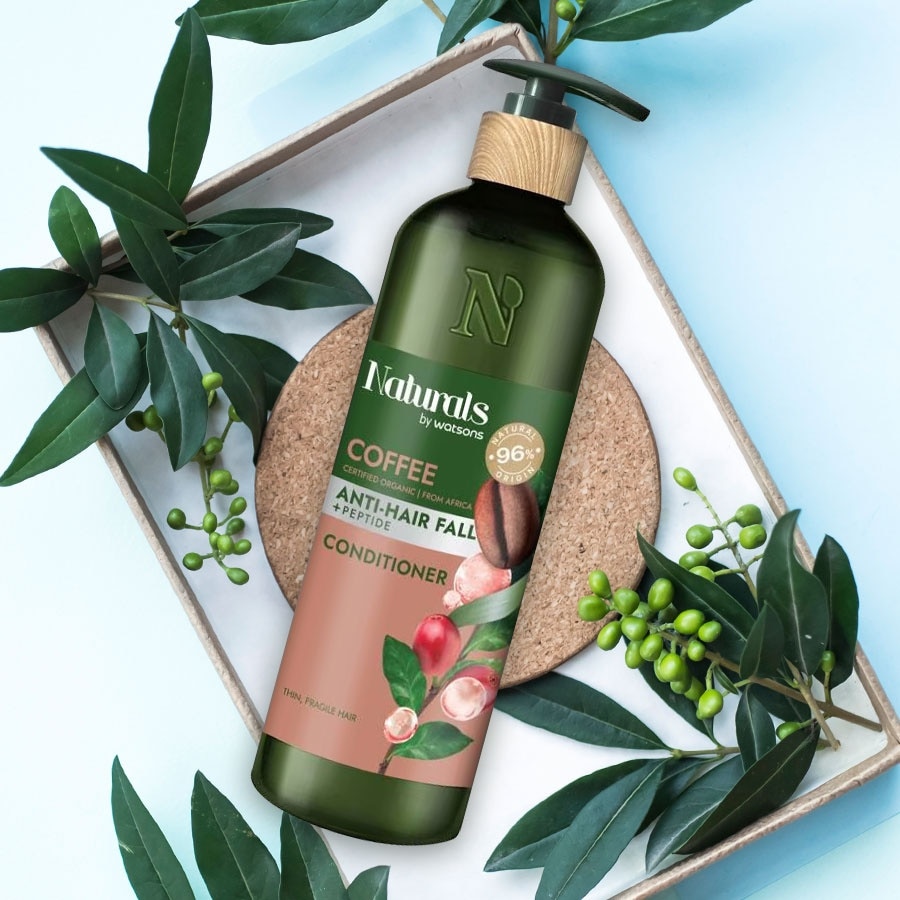 Dầu Xả Naturals By Watsons Anti Hair-fall Chống Gãy Rụng Chiết Xuất Coffee 490ml