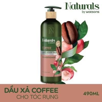 NATURALS BY WATSONS - Dầu Xả Naturals By Watsons Anti Hair-fall Chống Gãy Rụng Chiết Xuất Coffee 490ml