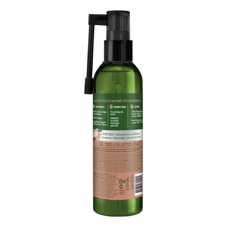 Xịt Dưỡng Tóc Naturals By Watsons Anti Hair-fall Chống Gãy Rụng Chiết Xuất Coffee 120ml