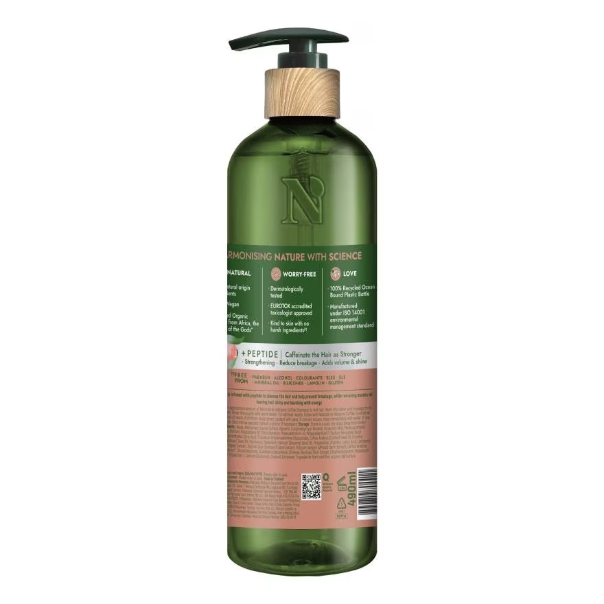 Dầu Gội Naturals By Watsons Anti Hair-fall Chống Gãy Rụng Chiết Xuất Coffee 490ml