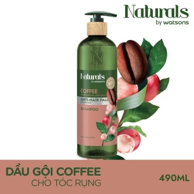 NATURALS BY WATSONS Dầu Gội Naturals By Watsons Anti Hair-fall Chống Gãy Rụng Chiết Xuất Coffee 490ml