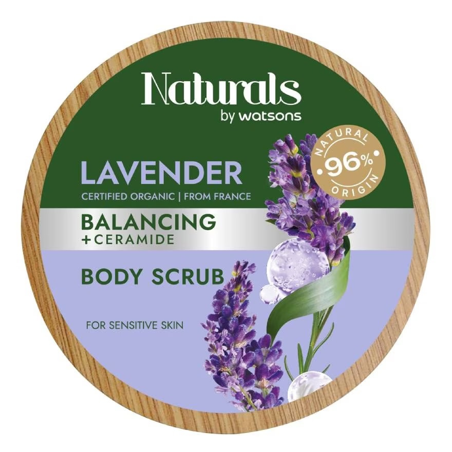 Tẩy Tế Bào Chết Cơ Thể Naturals By Watsons Balancing Cân Bằng Độ Ẩm Chiết Xuất Lavender 200g