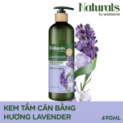 NATURALS BY WATSONS Kem Tắm Naturals By Watsons Balancing Cân Bằng Độ Ẩm Chiết Xuất Lavender 490ml