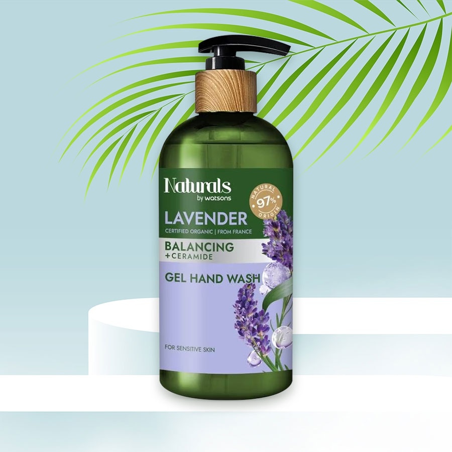 Gel Rửa Tay Naturals By Watsons Balancing Cân Bằng Độ Ẩm Chiết Xuất Lavender 400ml