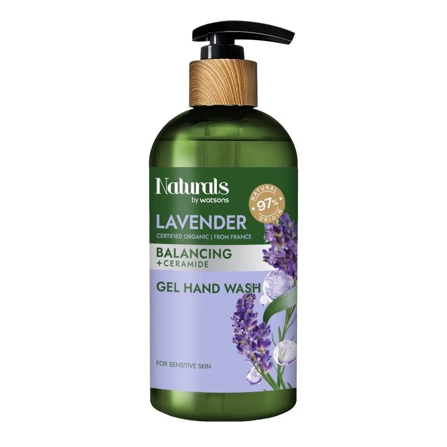 Gel Rửa Tay Naturals By Watsons Balancing Cân Bằng Độ Ẩm Chiết Xuất Lavender 400ml