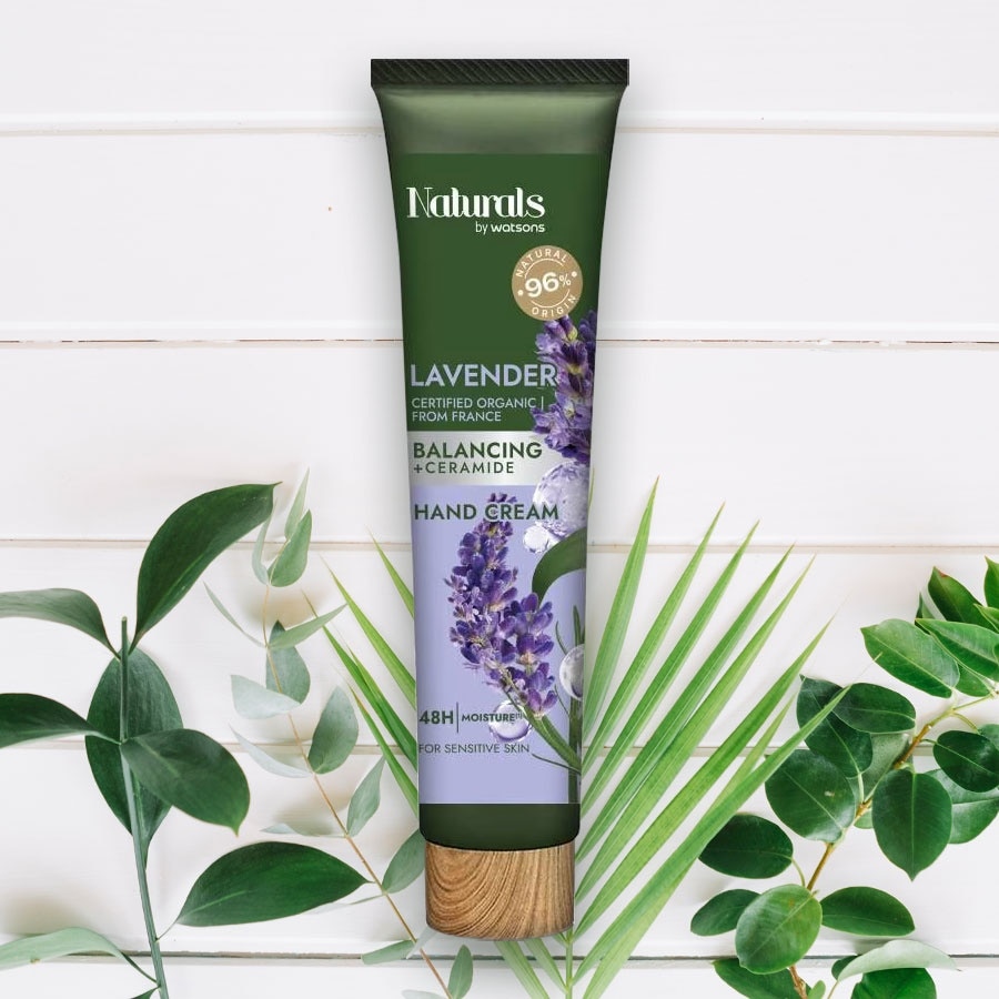 Kem Dưỡng Tay Naturals By Watsons Balancing Cân Bằng Độ Ẩm Chiết Xuất Lavender 30ml