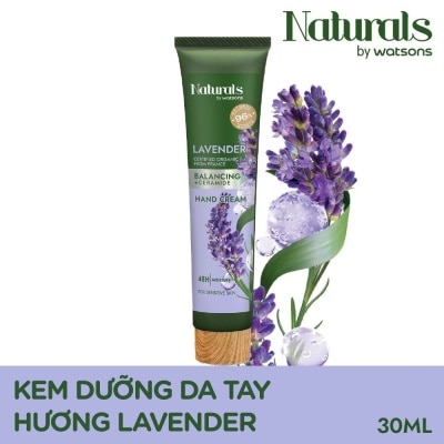 NATURALS BY WATSONS Kem Dưỡng Tay Naturals By Watsons Balancing Cân Bằng Độ Ẩm Chiết Xuất Lavender 30ml