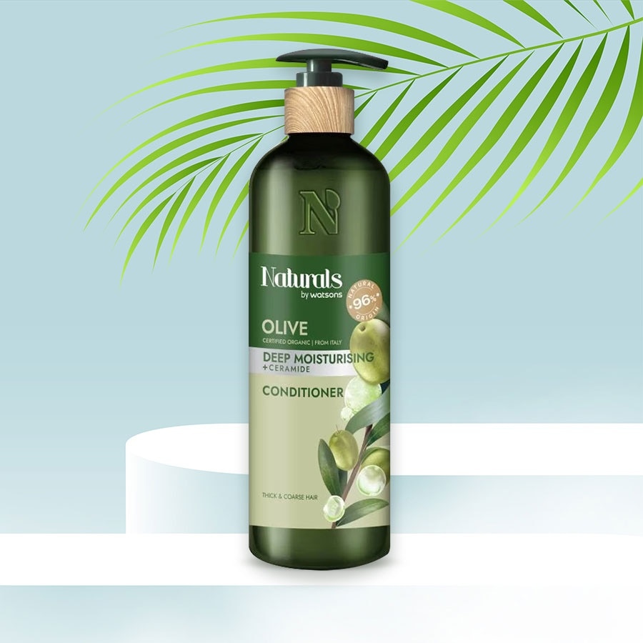Dầu Xả Naturals By Watsons Deep Moisturishing Dưỡng Ẩm Sâu Chiết Xuất Olive 490ml