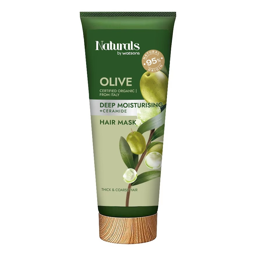 Kem Ủ Tóc Naturals By Watsons Deep Moisturishing Dưỡng Ẩm Sâu Chiết Xuất Olive 200ml